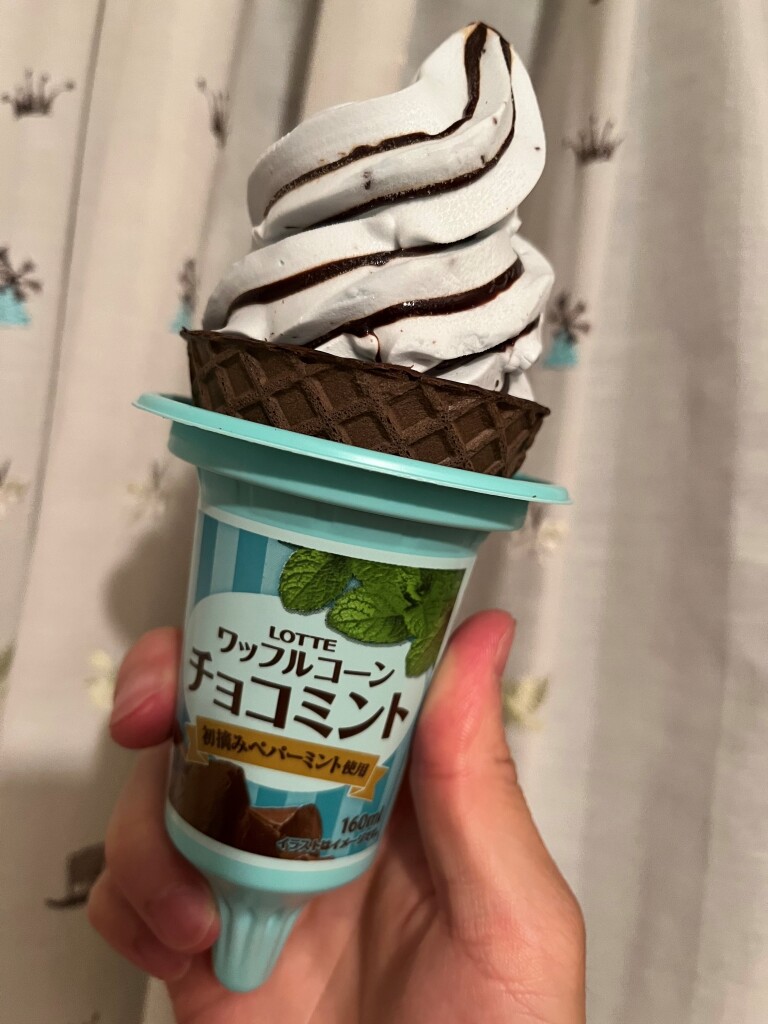 チョコミントアイス